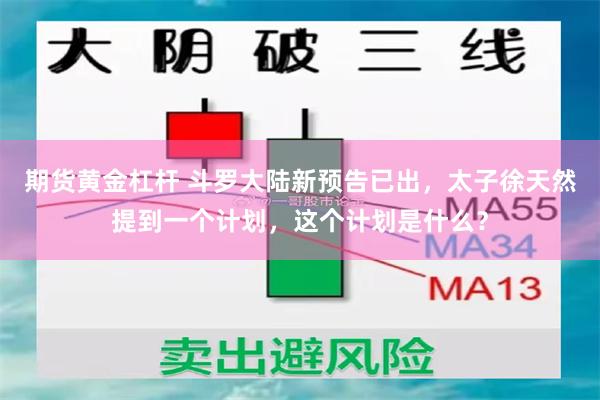 期货黄金杠杆 斗罗大陆新预告已出，太子徐天然提到一个计划，这个计划是什么？